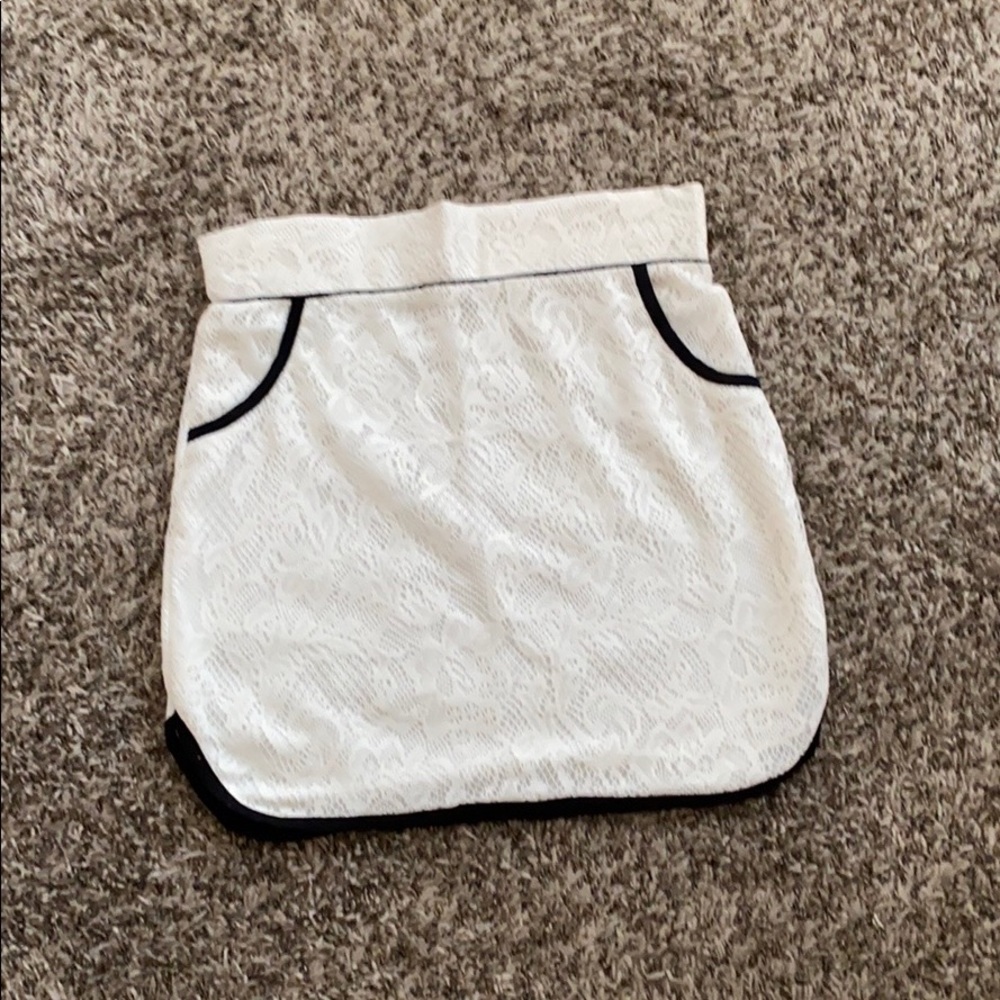 White skirt